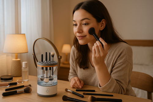 LUXCLEAN The Ultimate 3-in-1 Makeup Brush Cleaner for Effortless Beauty