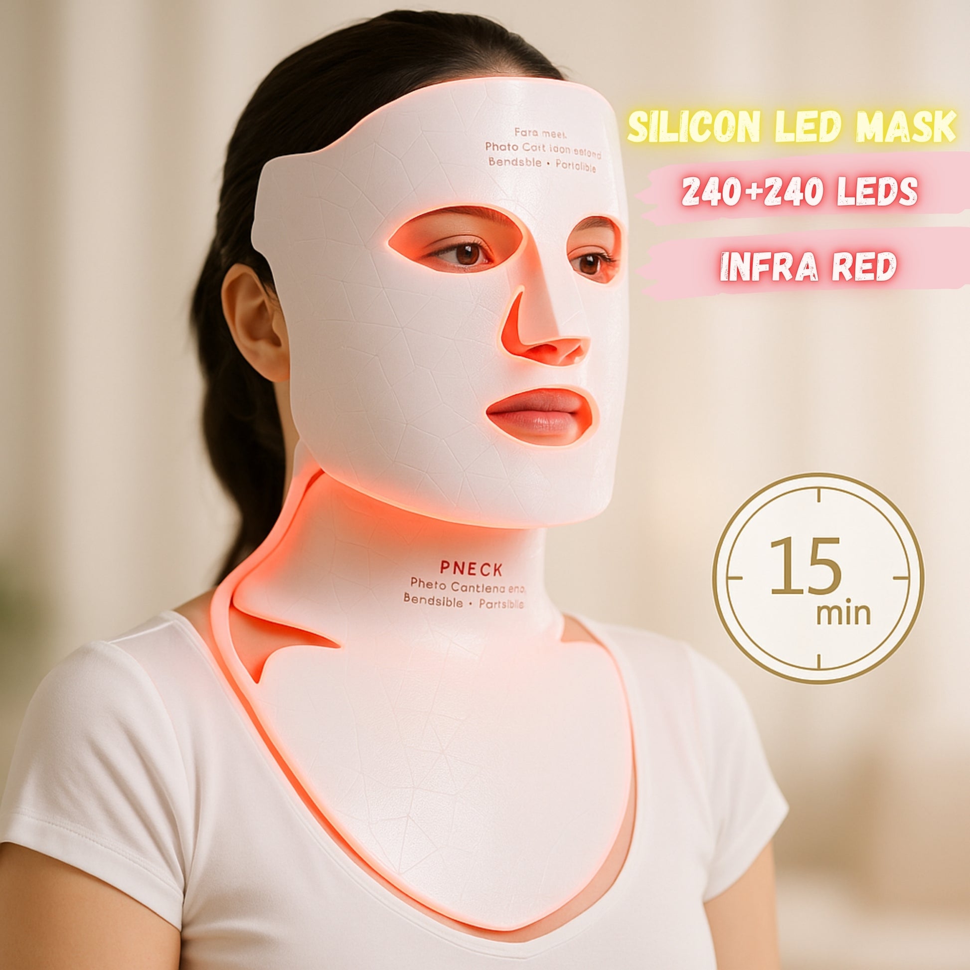 LumiGlow™ 4D LED Face & Neck Mask