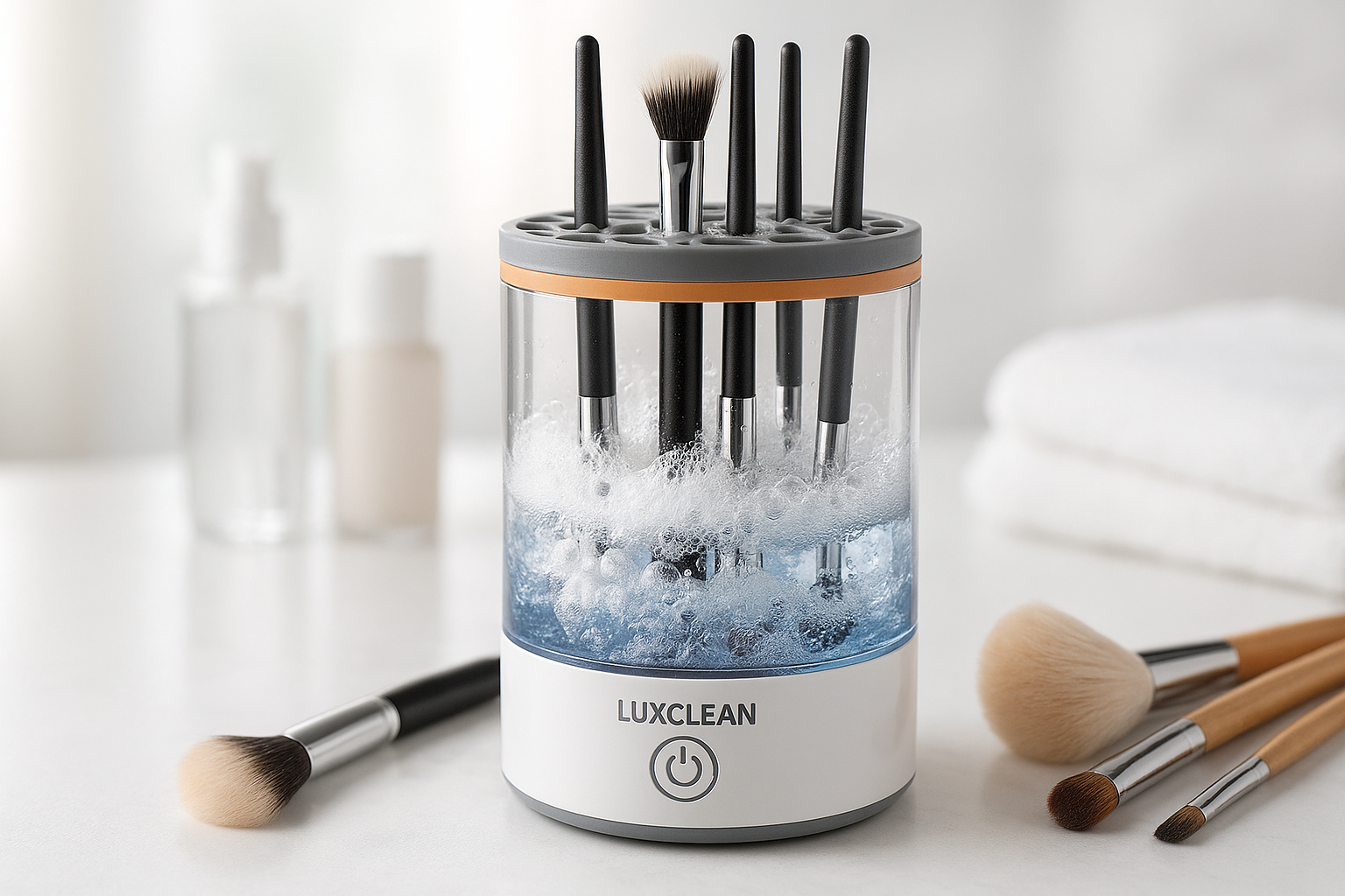 LUXCLEAN The Ultimate 3-in-1 Makeup Brush Cleaner for Effortless Beauty