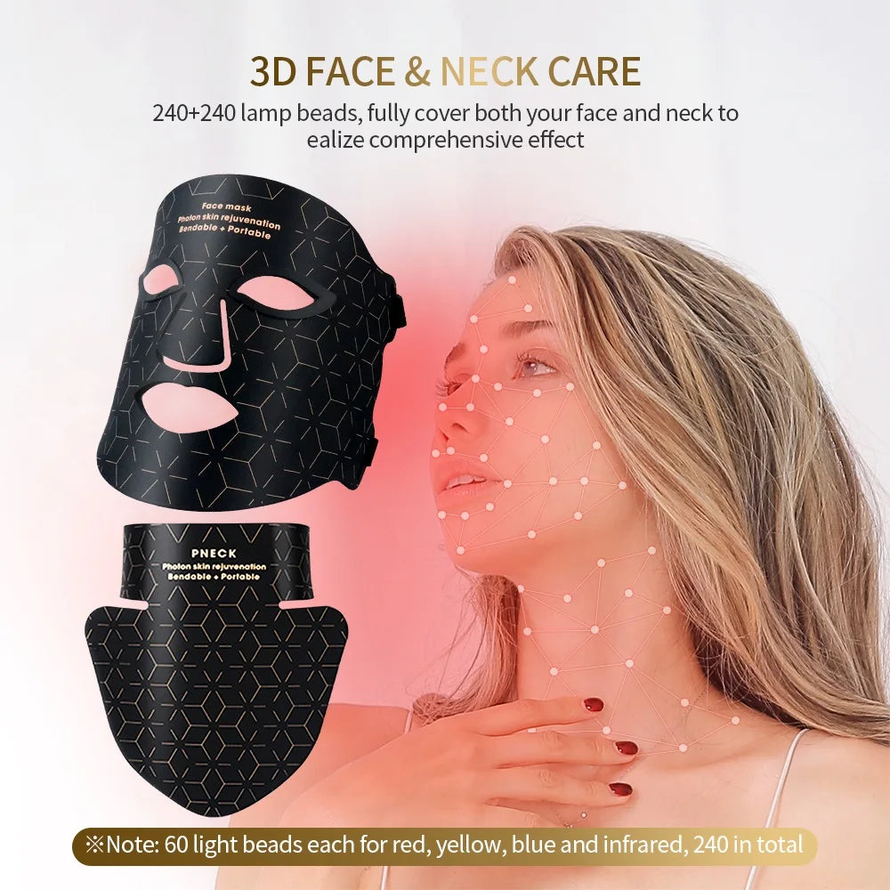 LumiGlow™ 4D LED Face & Neck Mask