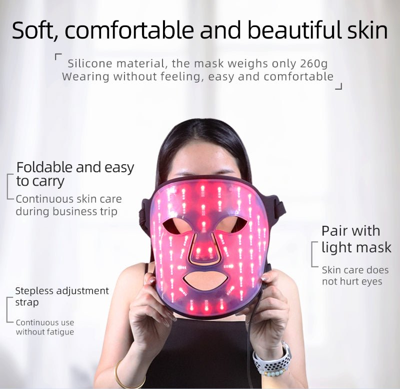 LumiGlow™ 4D LED Face & Neck Mask | Best Skincare Device - pour Elle store